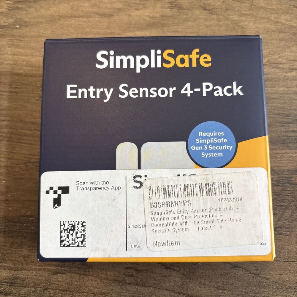 SimpliSafe Entry Sensor 3 Pack Door Window Wireless Contact Gen 3 ES3 White New